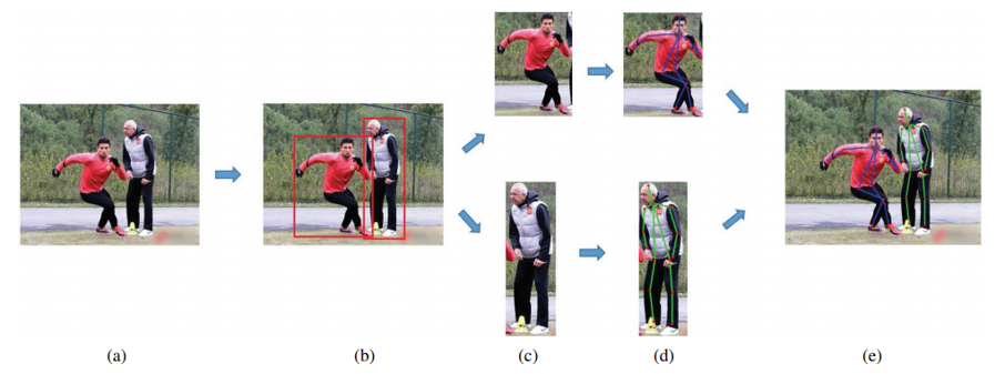 top-down human pose estimation approach illustration