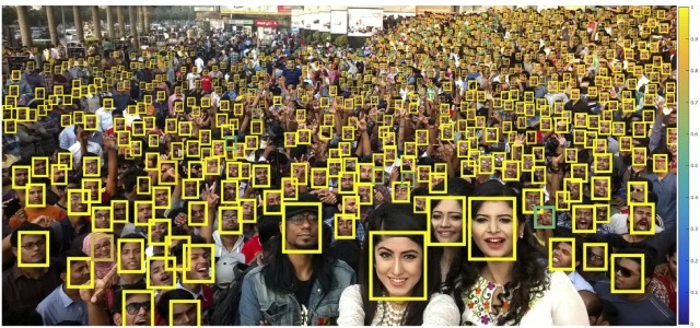 Galliot | Tiny face detector can detect small faces in overcrowded scenes.