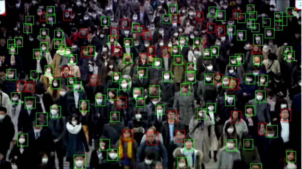 Tiny face detector performance in overcrowded scenarios used for face detection | Galliot